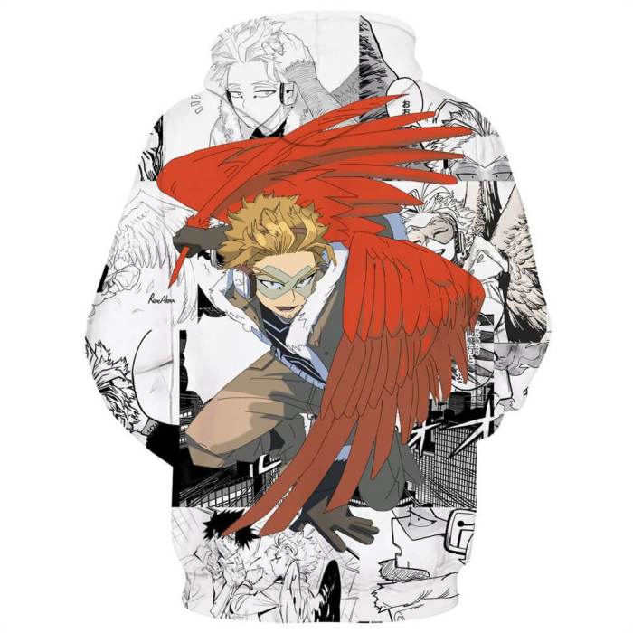 My Hero Academy Anime Hawks Wings 1 Cosplay Adult Unisex 3D Printed Hoodie Sweatshirt Pullover