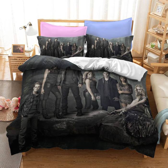 The Vampire Diaries Bedding Set Quilt Duvet Covers Bed Sheets Sets