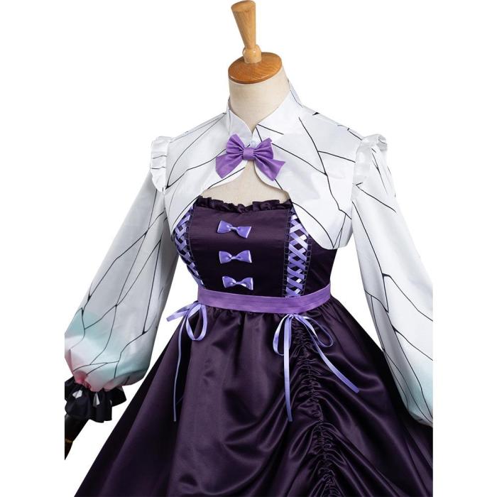Anime Demon Slayer: Kimetsu No Yaiba Kochou Shinobu Lolita Dress Cosplay Costume