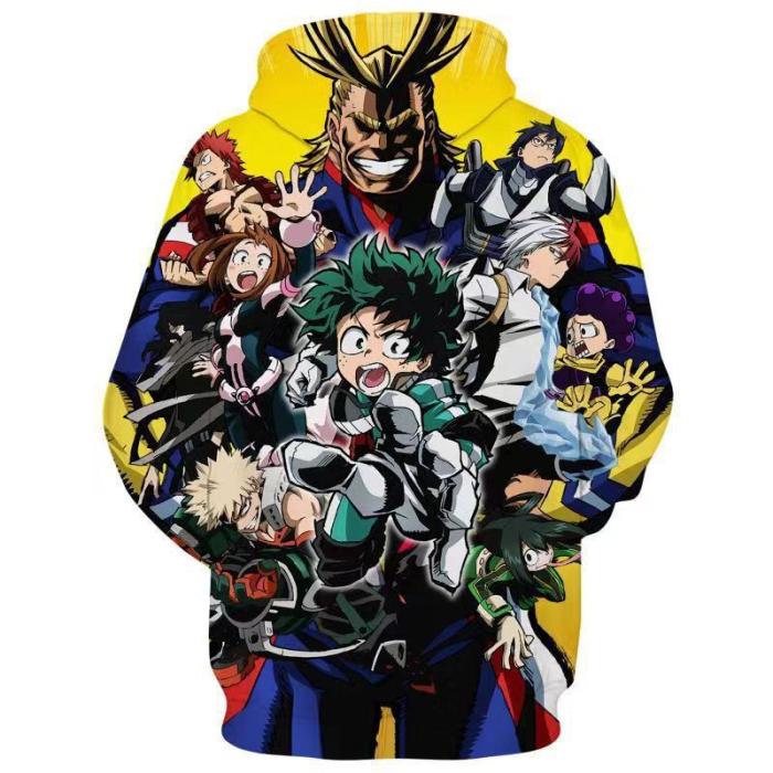 My Hero Academy Anime  Arrival Midoriya Izuku 2 Cosplay Adult Unisex 3D Printed Hoodie Sweatshirt Pullover