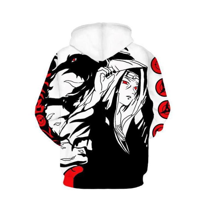 Naruto Anime Long Hair White Cosplay Adult Unisex 3D Printed Hoodie Sweatshirt Pullover