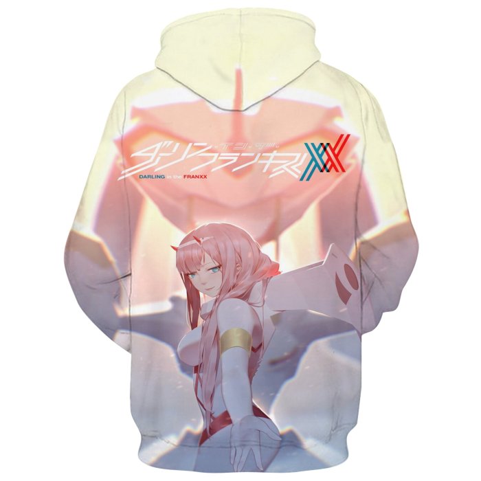 Darling In The Franxx Tv Anime Zero Two 2 Cosplay Adult Unisex 3D Printed Hoodie Sweatshirt Pullover