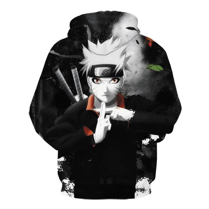 Naruto Anime Uzumaki Naruto Cross Cosplay Adult Unisex 3D Printed Hoodie Sweatshirt Jacket With Zipper