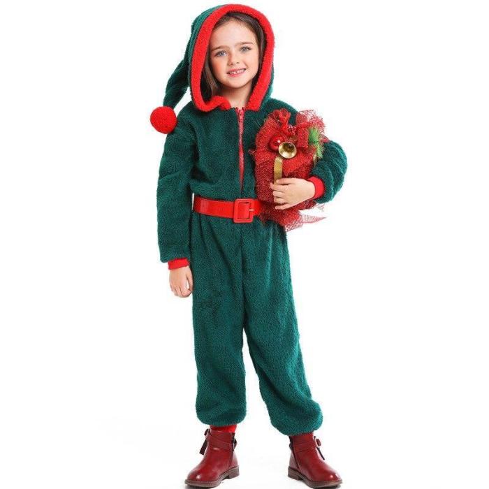 Christmas Child Clothes Adult Jumpsuits Onesie Cosplay Parents And Children Costume Flannel One Piece Onesie Festivals Party