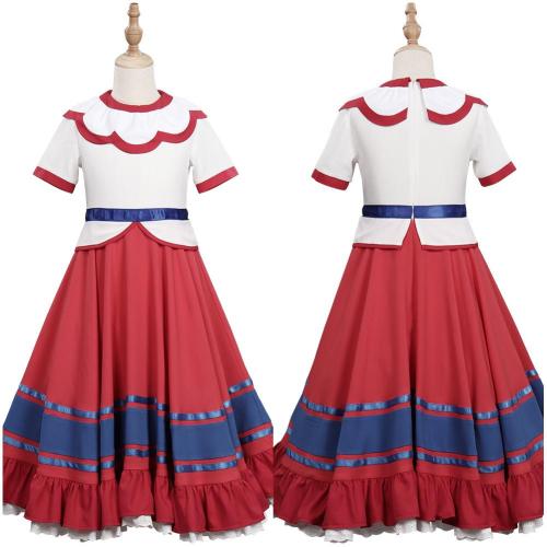 Encanto - Filimo Red Dress Outfits Halloween Carnival Suit Cosplay Costume For Kids Children