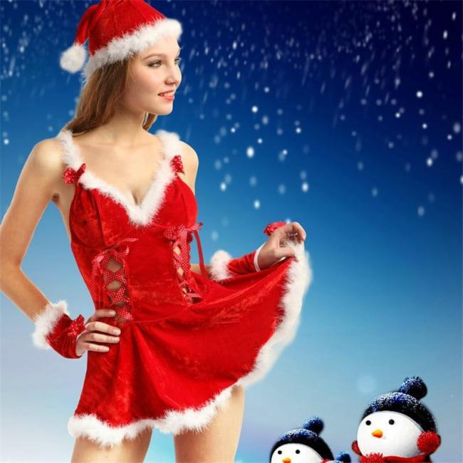 Women Santa Claus Costume Cosplay Christmas Costume For Women  Years Dress Up