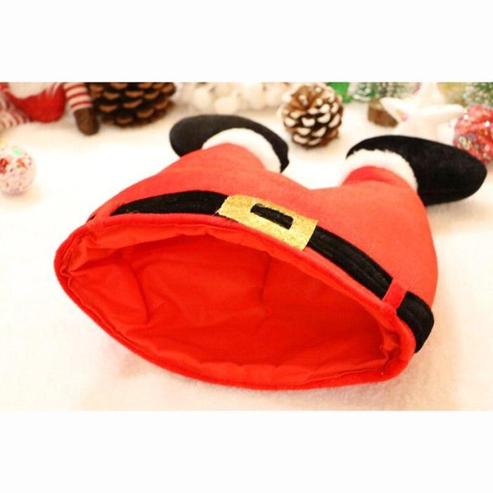 Christmas Hat Creative Funny Red Trousers Hats Children Adult Clown Hats Festivel Party Activities Cosplay  Sale Santa Hat