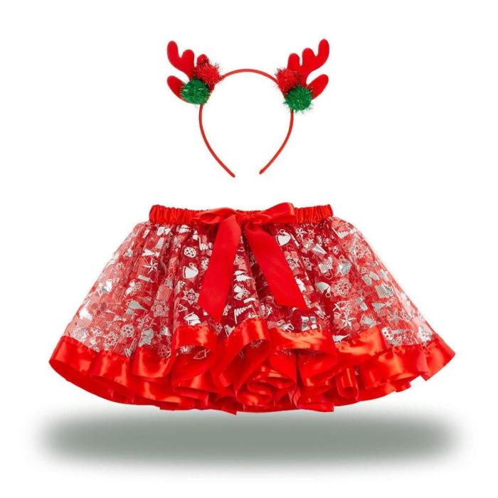 Cute Santa Claus Dress Reindeer Costume Christmas Tree Skirt Christmas Costume For Kids