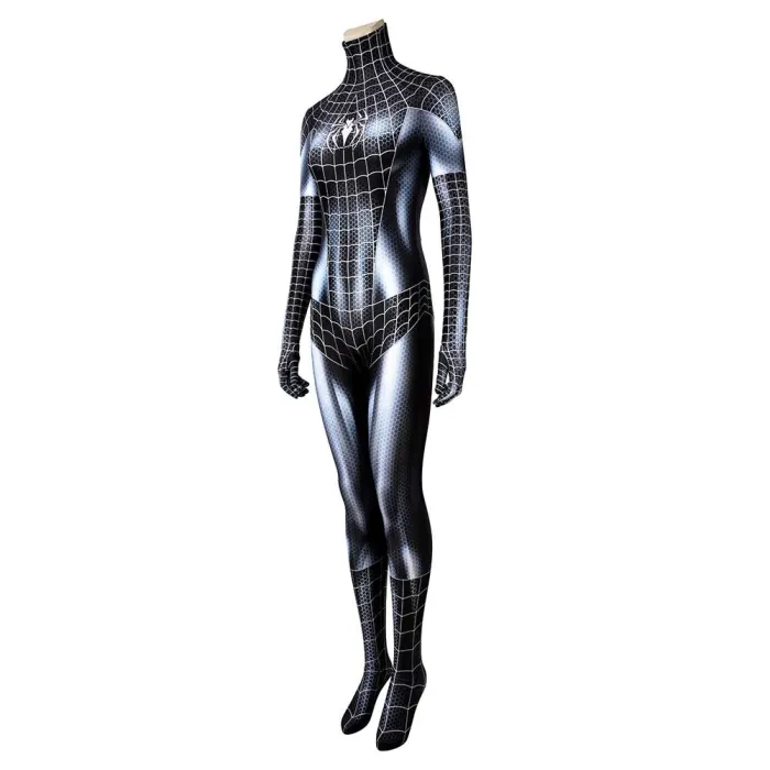 Spider Man Felicia Hardy Black Cat Women Jumpsuit Outfits Halloween Carnival Suit Cosplay Costume