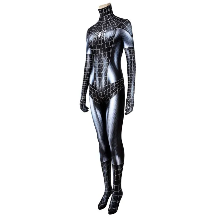 Spider Man Felicia Hardy Black Cat Women Jumpsuit Outfits Halloween Carnival Suit Cosplay Costume