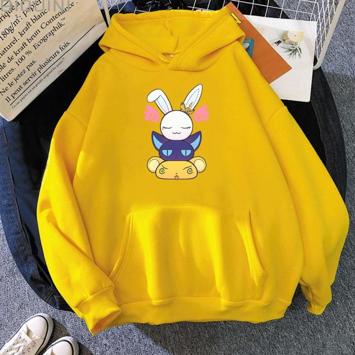 Anime Hoodie Women Cardcaptor Sakura Kawaii Clothing Aesthetic Clear Card Recap Winter/Autumn Girls Harajuku Cartoon Sweatshirts