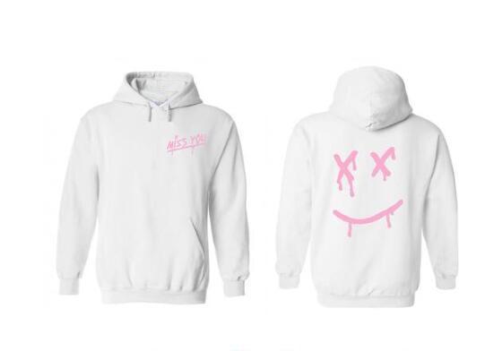 Louis Tomlinson Miss You Smiley Face Hoodie Sweatshirt With Hood Unisex Hipster Casual Basic Pullover Fleece Hoody Coats Sudader