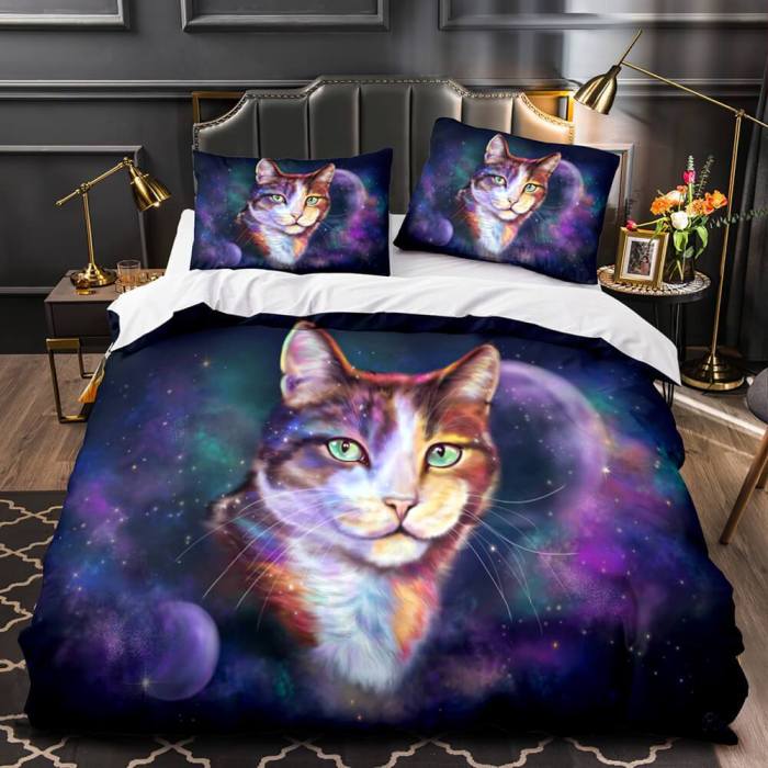 Space Cat Astronaut Cats In Space Bedding Set Duvet Cover Bedding Sets