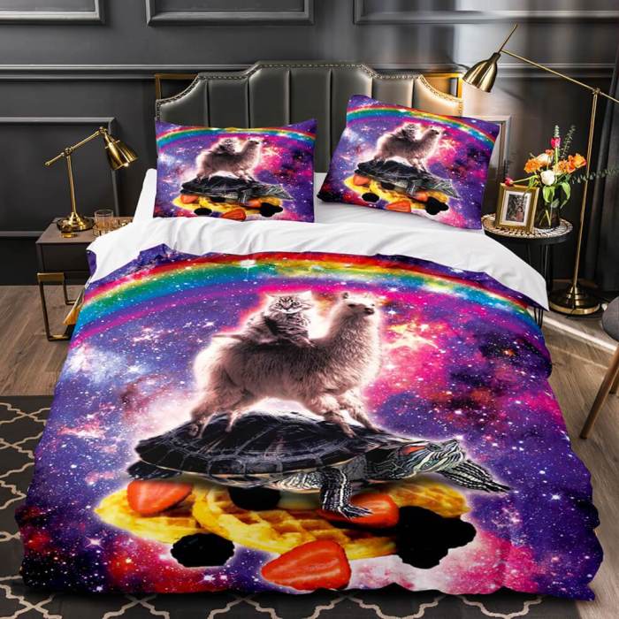 Space Cat Astronaut Cat In Space Bedding Set Duvet Covers Bedding Sets