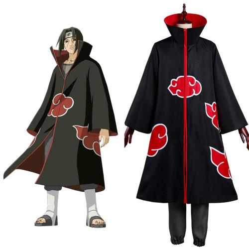 Itachi Uchiha From Naruto Halloween Cosplay Costume - Black Edition