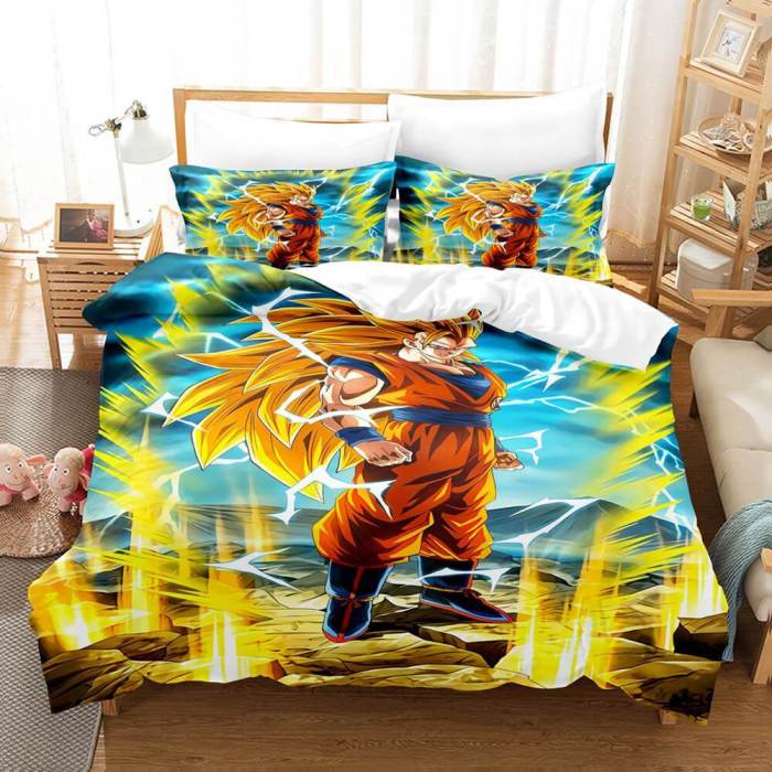 Dragon Ball Son Goku Kakarotto Bedding Set Duvet Cover