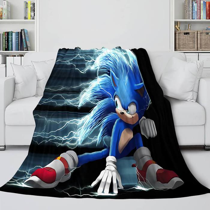 Sonic Blanket Flannel Fleece Blanket