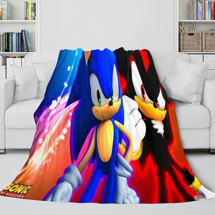 Sonic The Hedgehog Flannel Fleece Blanket