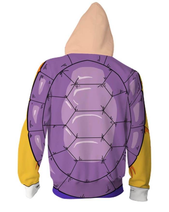 Dragon Ball Anime Turtle Fairy  Adult Cosplay Unisex 3D Printed Hoodie Pullover Sweatshirt Jacket With Zipper