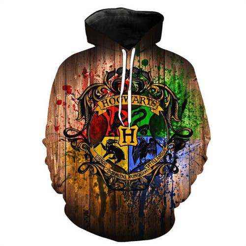 Harry Potter Movie Hogwarts School Of Witchcraft And Wizardry Unisex Adult Cosplay 3D Printed Hoodie Pullover Sweatshirt