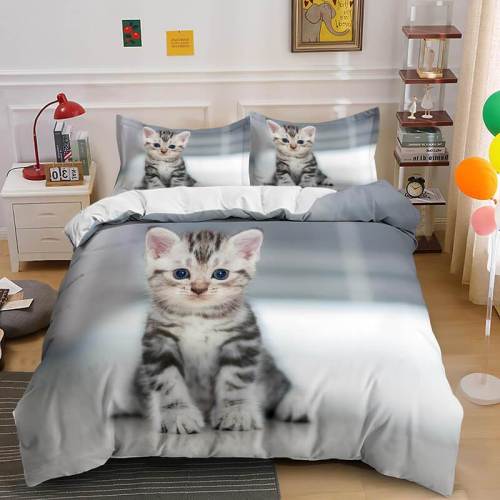 Cute Animal Pet Cats Bedding Set Duvet Covers