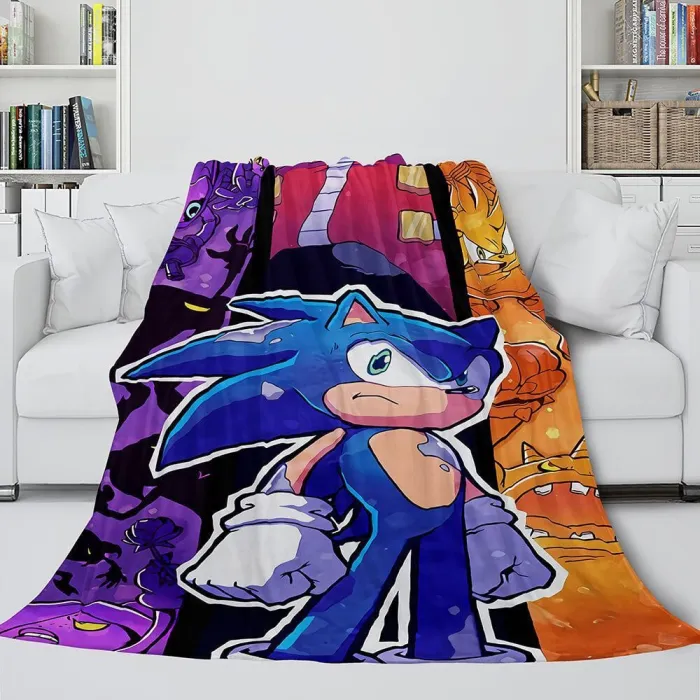 Sonic Blanket Flannel Fleece Blanket