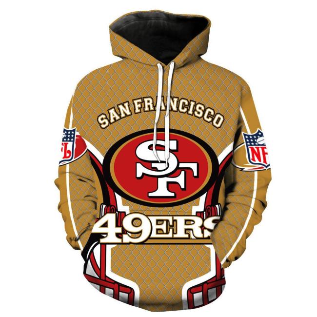 Nfl American Football Sport San Francisco 49Ers Unisex 3D Printed Hoodie Pullover Sweatshirt
