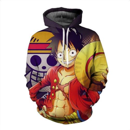 One Piece Anime Monkey D. Luffy  Unisex 3D Printed Hoodie Pullover Sweatshirt