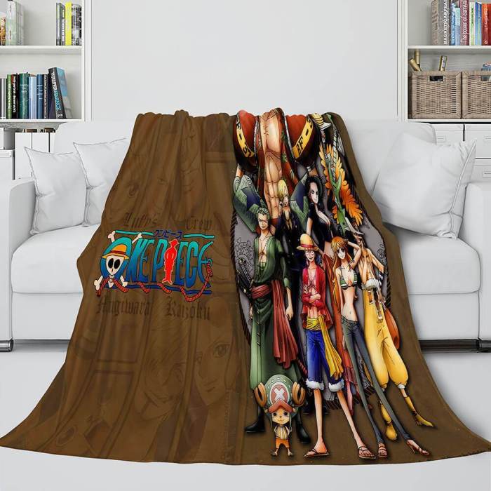 One Piece Flannel Fleece Blanket