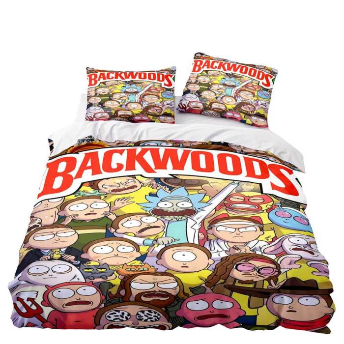 Backwoods Rick And Morty Bedding Duvet Cover Sets
