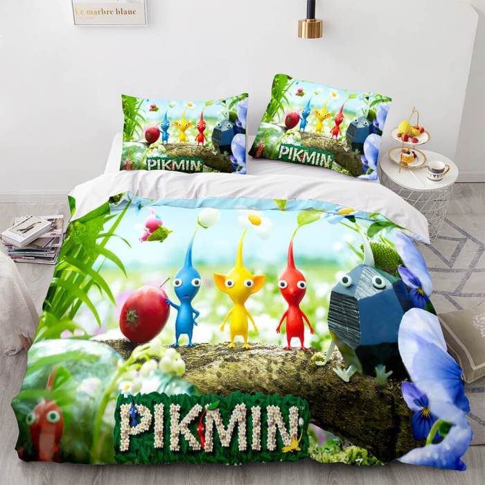 Pikmin Bedding Set Duvet Cover Bed Sets