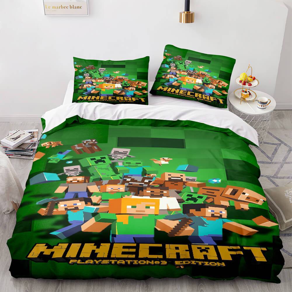 Minecraft Bedding Set Duvet Cover Bed 