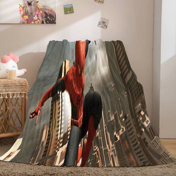 Spider-Man Flannel Fleece Throw Blanket