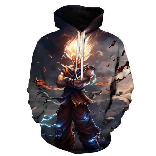 Dragon Ball Anime Son Goku Kakarotto 8 Unisex Adult Cosplay 3D Printed Hoodie Pullover Sweatshirt