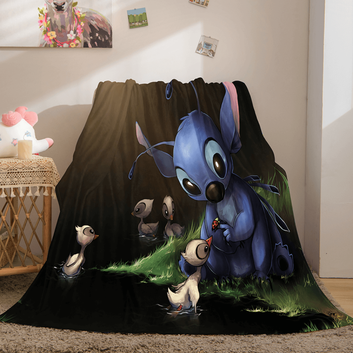 Lilo Stitch 2: Stitch Has A Glitch Flannel Fleece Blanket