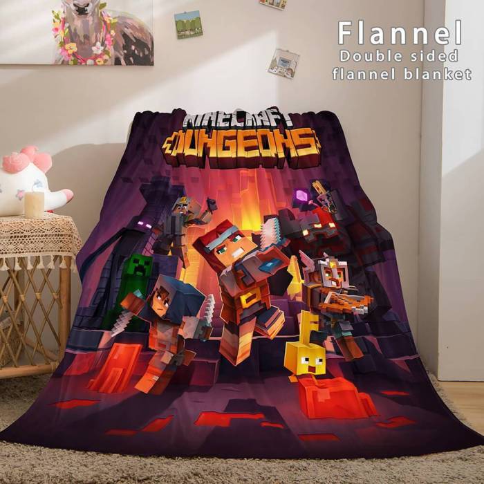 Minecraft Flannel Fleece Blanket