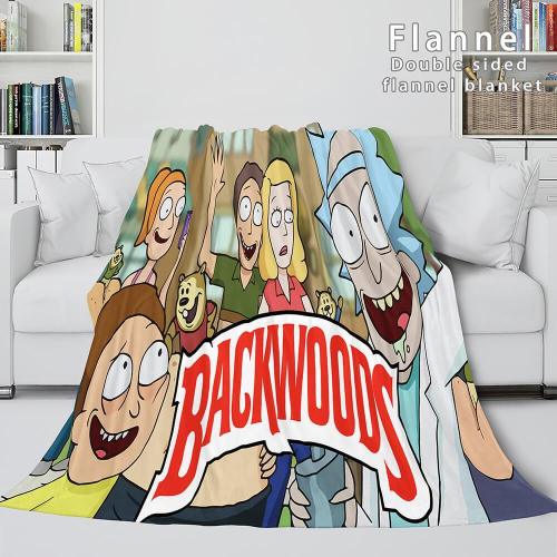 Backwoods Rink Super Soft Flannel Fleece Blanket