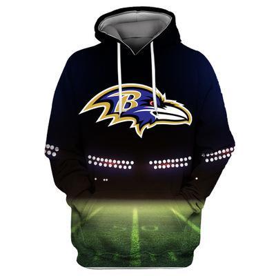 Nfl American Football Sport Baltimore Ravens Unisex 3D Printed Hoodie Pullover Sweatshirt