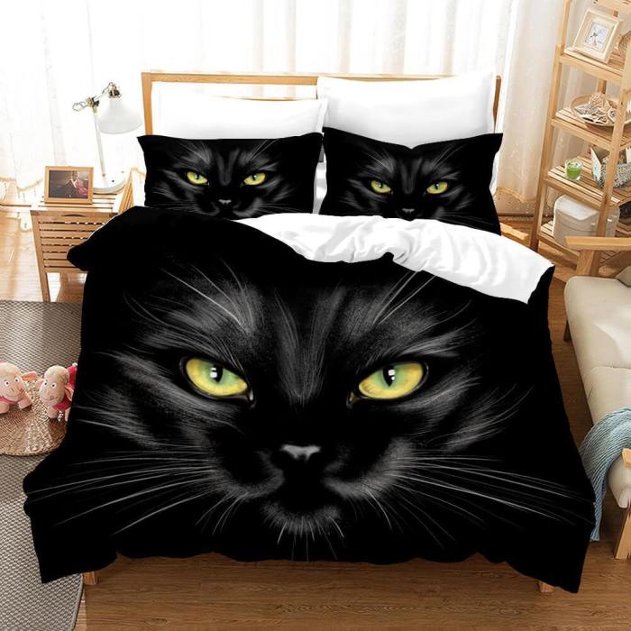 Cute Animal Pet Cats Bedding Set Duvet Covers