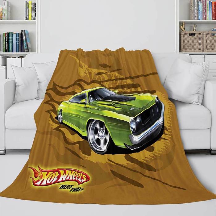 Wheels Blanket Flannel Fleece Blanket