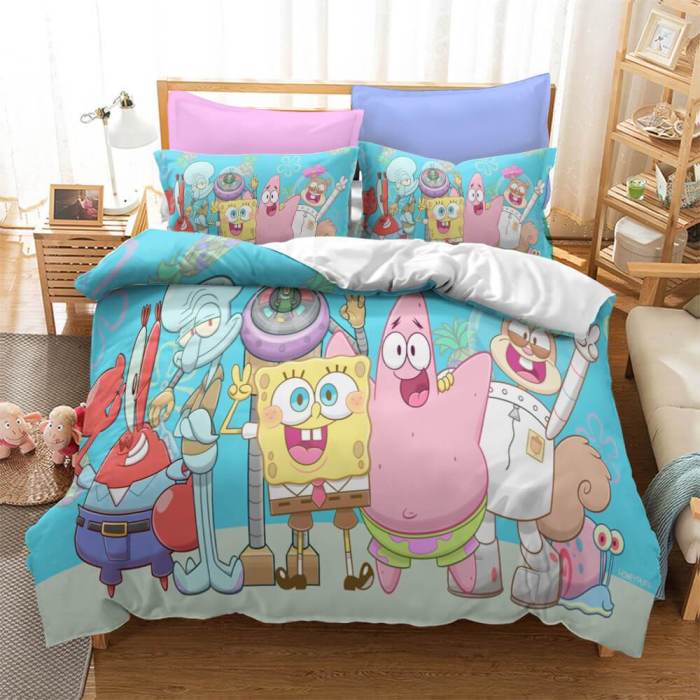 Spongebob Squarepants Bedding Set Duvet Cover