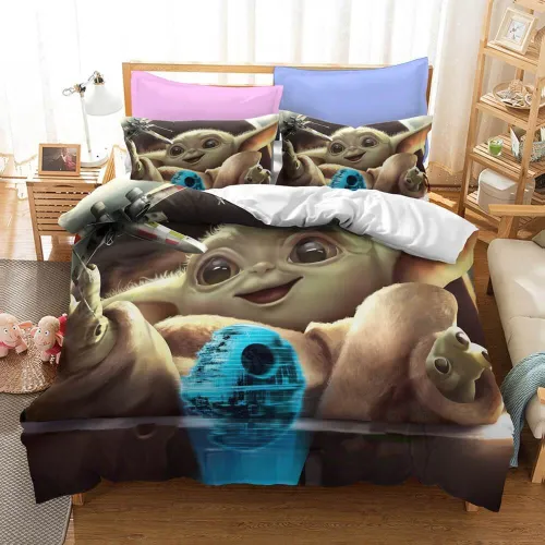 Baby Yoda Bedding Set Duvet Cover Bed Sets