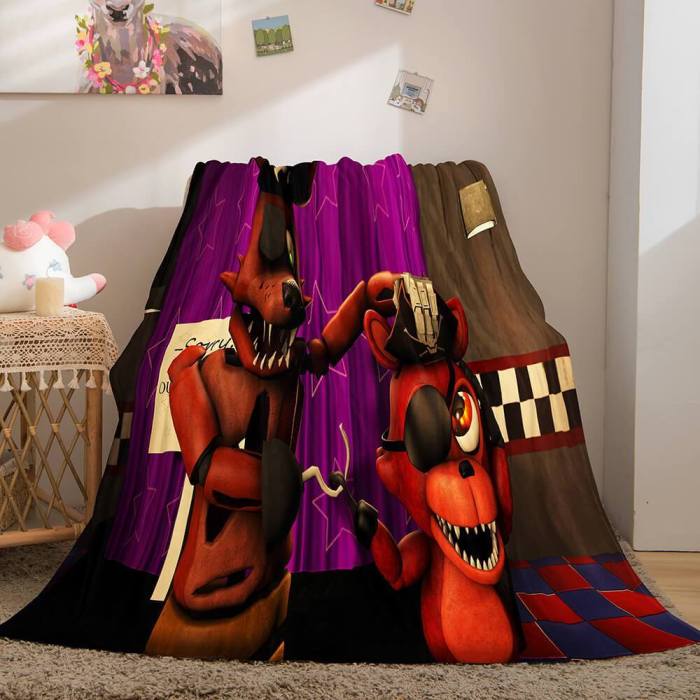 Five Nights At Freddy'S Flannel Fleece Blanket
