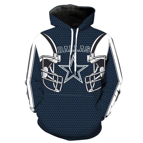 Nfl American Football Sport Dallas Cowboys Star Unisex 3D Printed Hoodie Pullover Sweatshirt