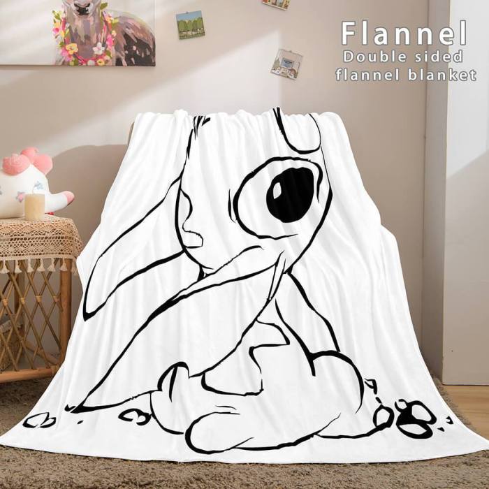 Lilo And Stitch Flannel Fleece Blanket