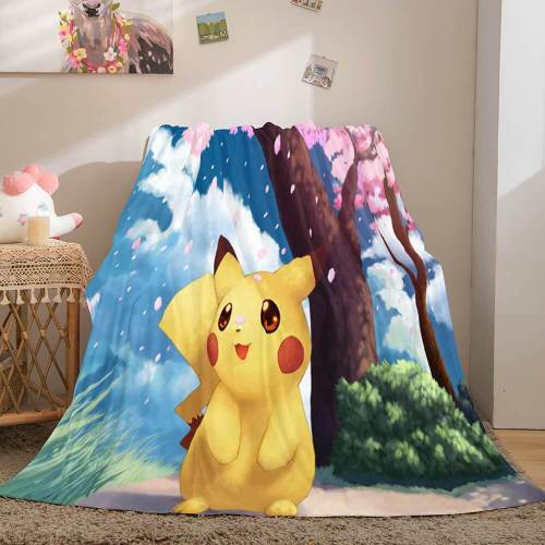 Pokemon Pikachu Flannel Fleece Blanket