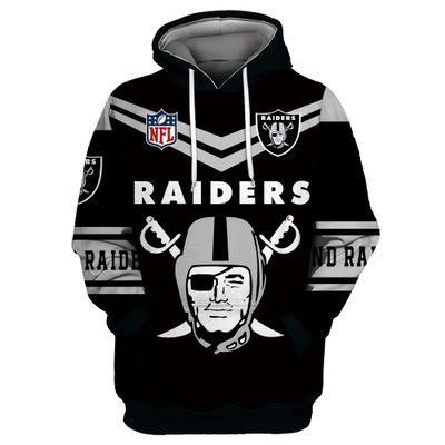 Nfl American Football Sport Oakland Raiders 2 Unisex 3D Printed Hoodie Pullover Sweatshirt