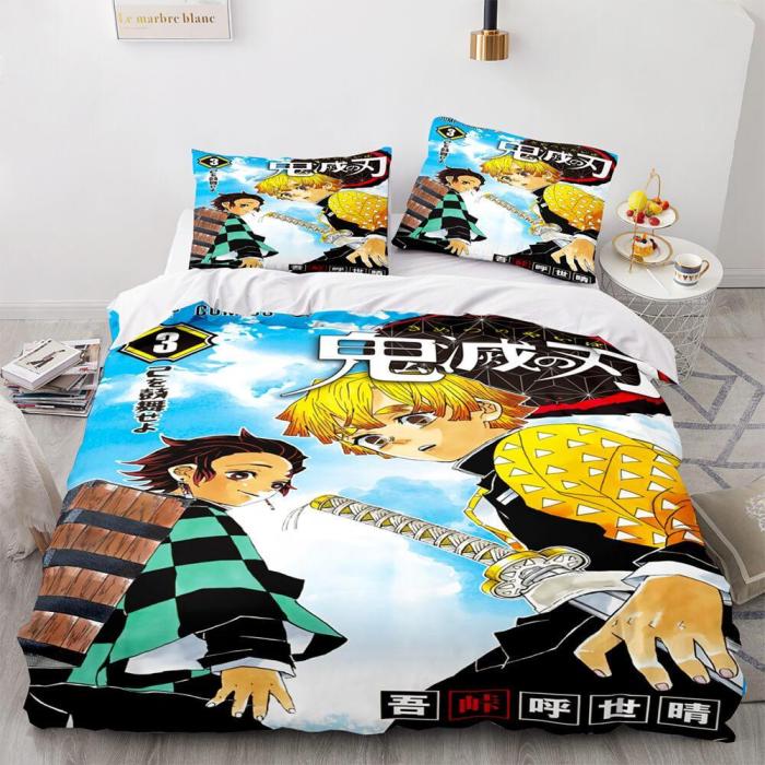 Demon Slayer Bedding Set Duvet Cover Bed Sets