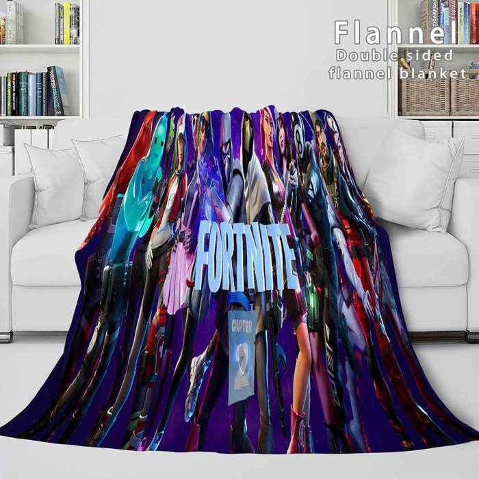 Fortnite Soft Flannel Fleece Blanket