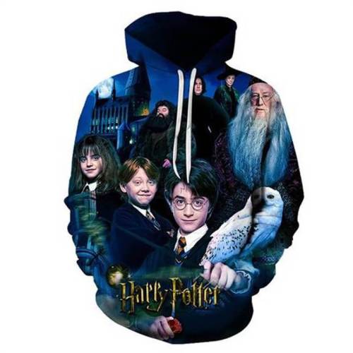 Harry Potter Movie Hogwarts School Of Witchcraft And Wizardry Eagle Unisex Adult Cosplay 3D Printed Hoodie Pullover Sweatshirt